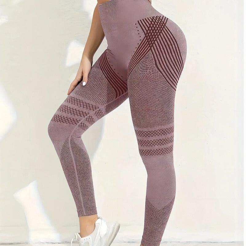 High Waisted Nylon Yoga Leggings For Women